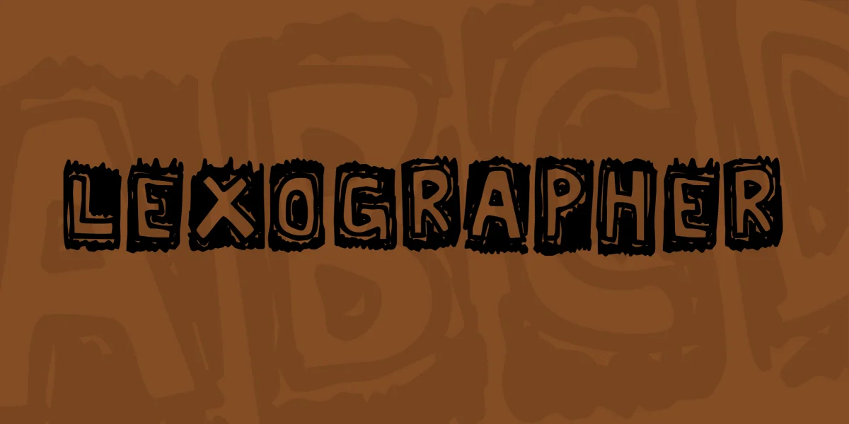 Lexographer Font