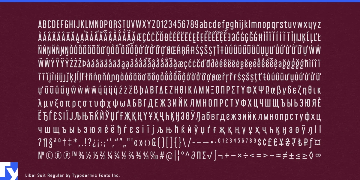 Libel Suit Font preview 7