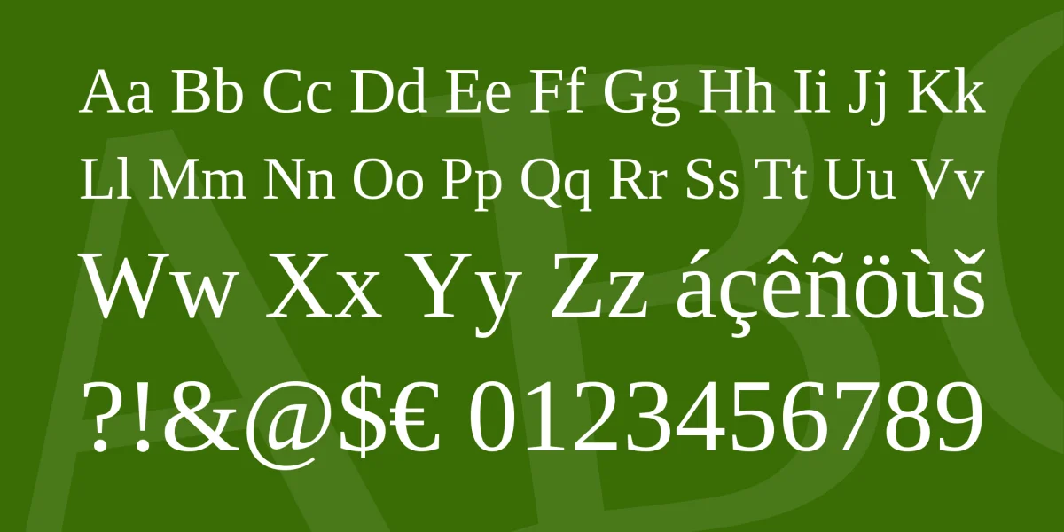 Liberation Serif Font Family preview 4