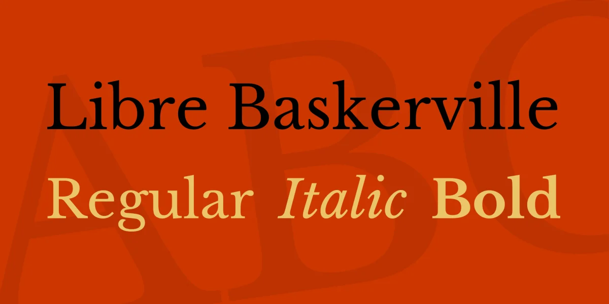 Libre Baskerville Font Family