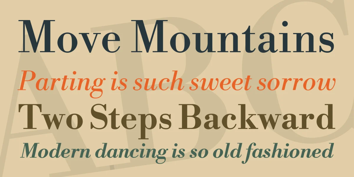 Libre Bodoni Font Family preview 2