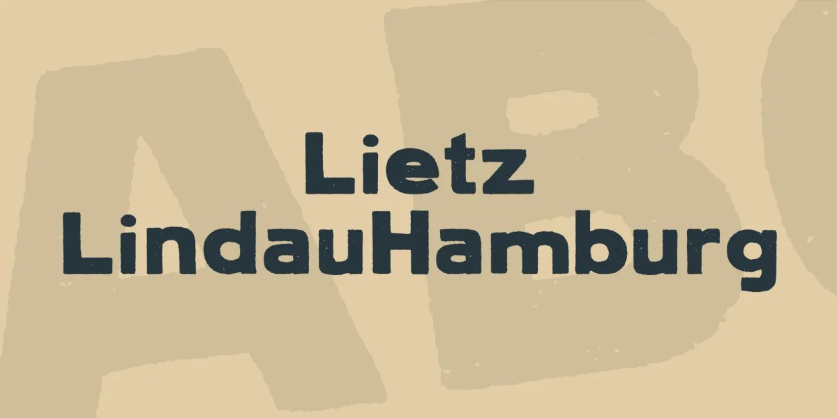 Lietz LindauHamburg Font preview 7