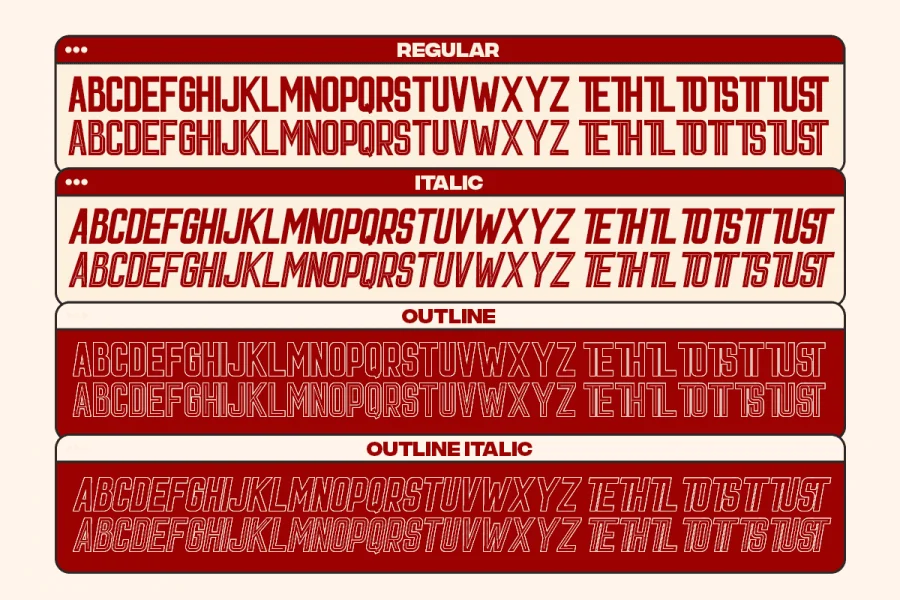Light Sport DEMO Font preview 2