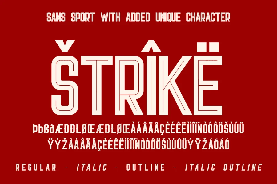 Light Sport DEMO Font preview 3