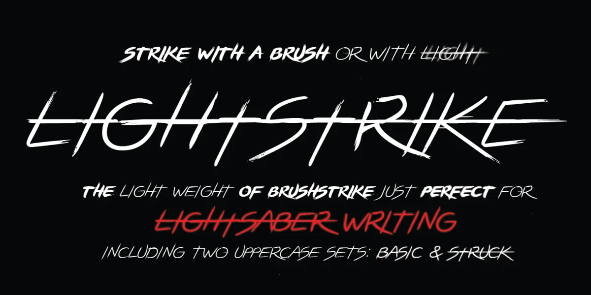 LIGHTSTRIKE Font