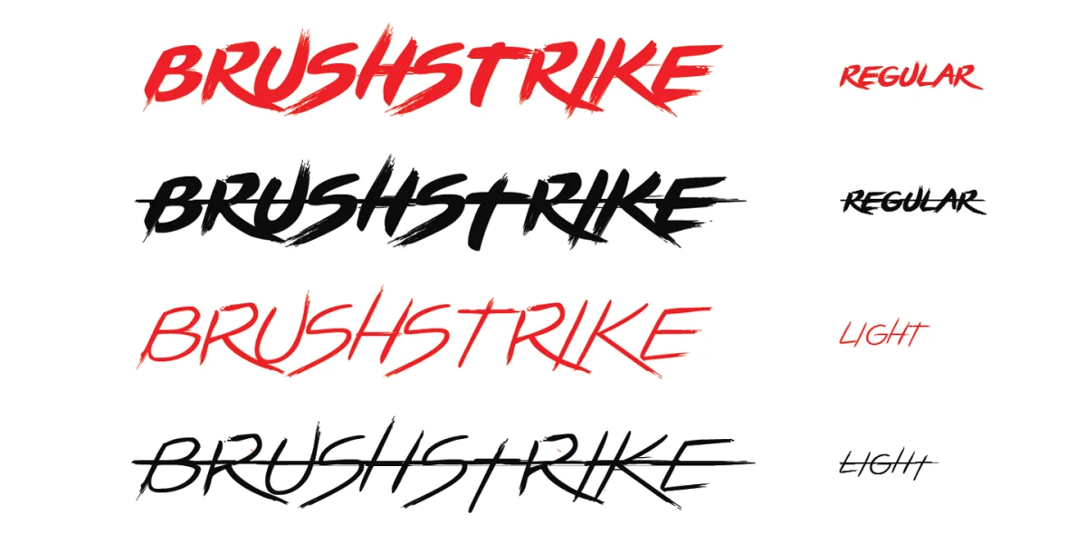 LIGHTSTRIKE Font preview 2