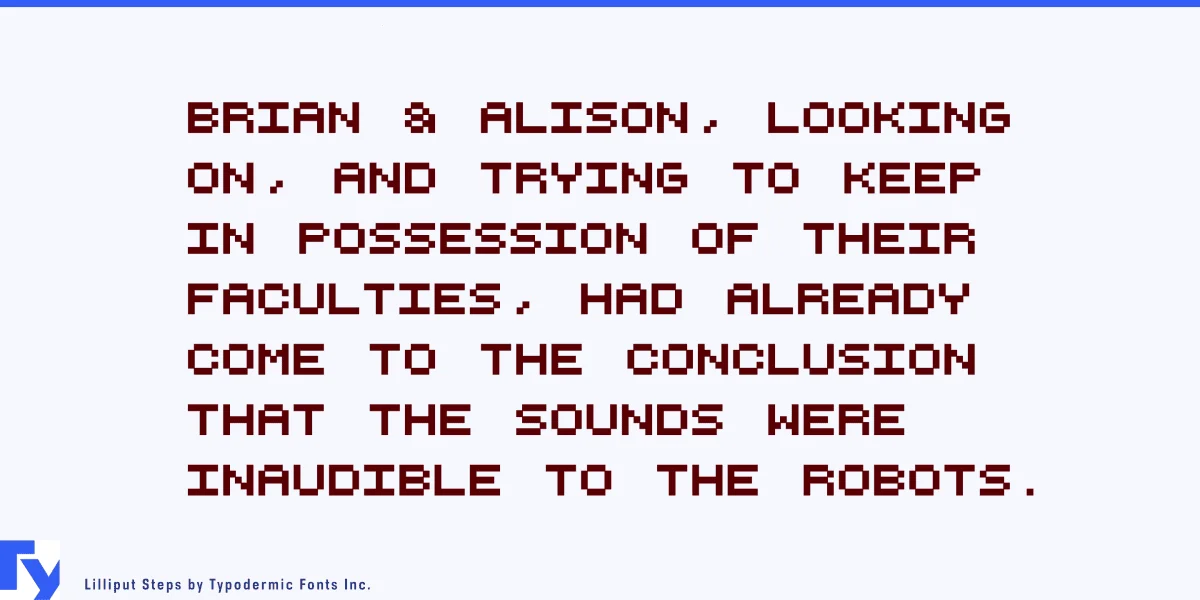 Lilliput Steps Font preview 3