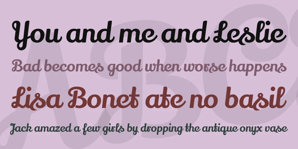 Lily Script One Font preview 2
