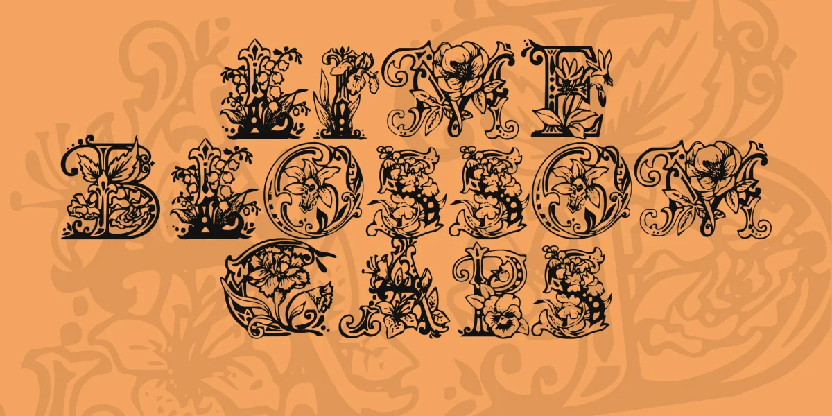 Lime Blossom Caps Font