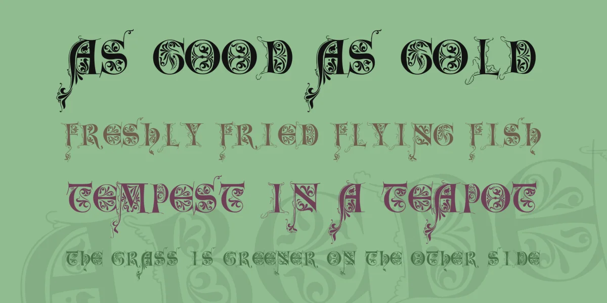 LimeGloryCaps Font preview 2