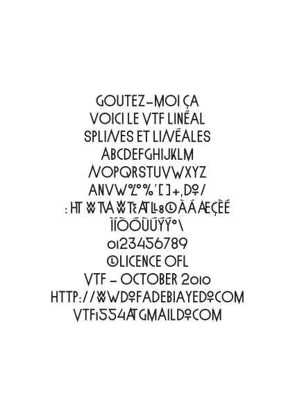 Lineal Font preview 15