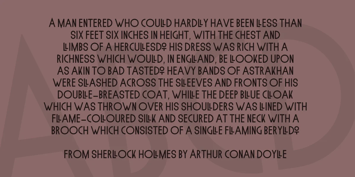 Lineal Font preview 2