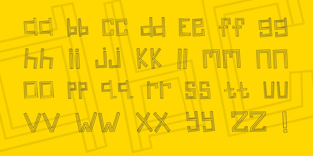 Linear Font preview 2