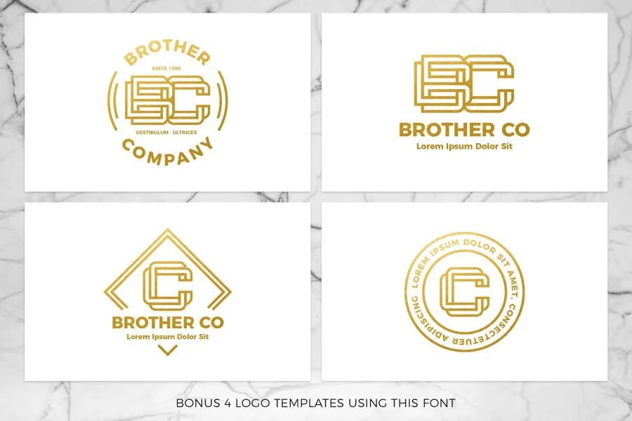 Linee-DEMO Font preview 6