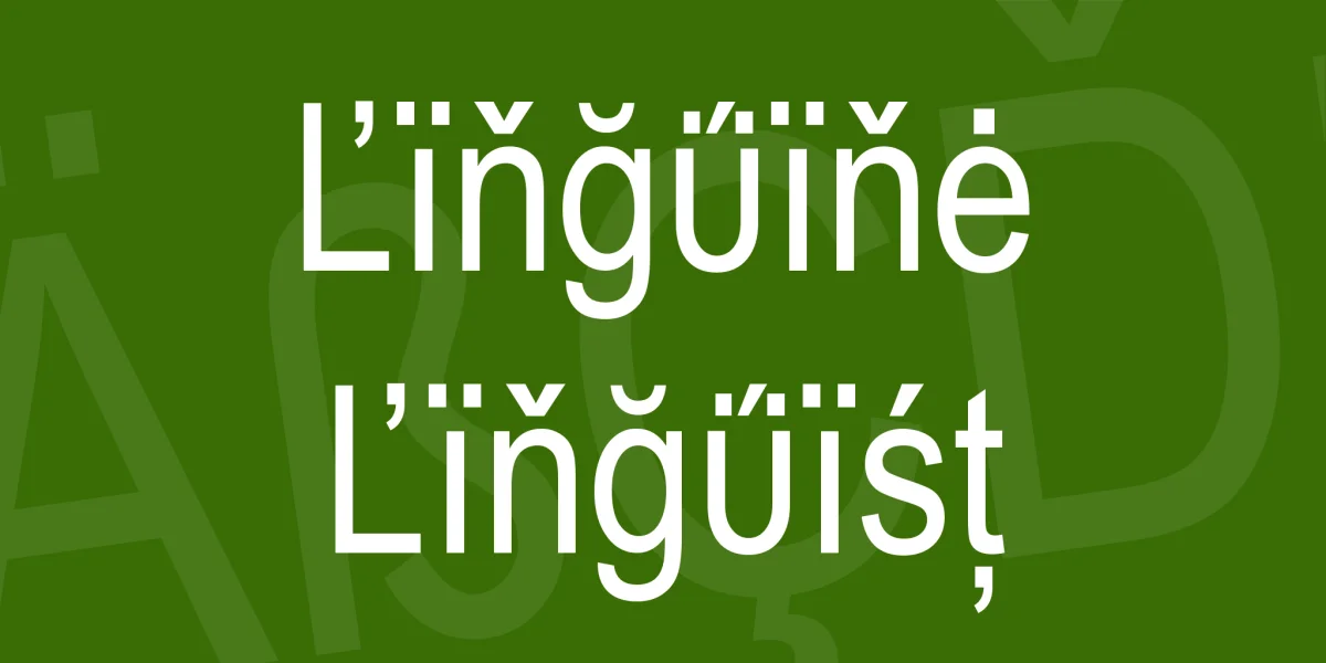 Linguine Linguist Font