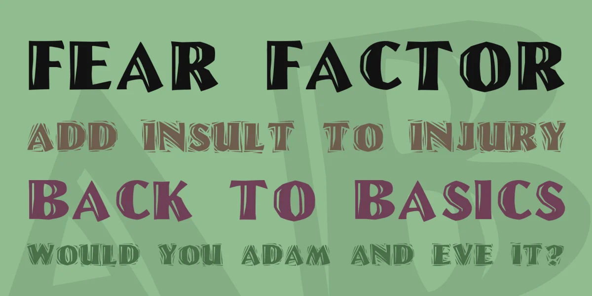 Linolschrift Font Family preview 2