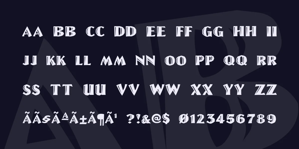 Linolschrift Font Family preview 3