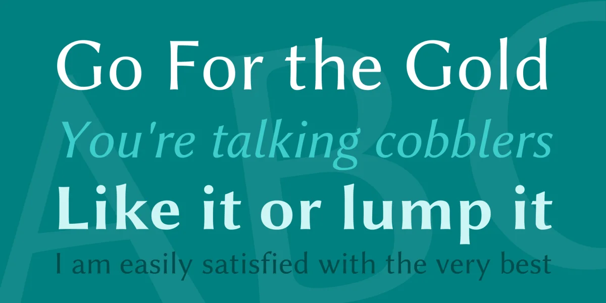 Linux Biolinum Font Family preview 2