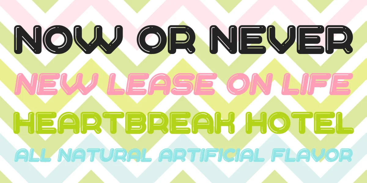 Liquid Font Family preview 2