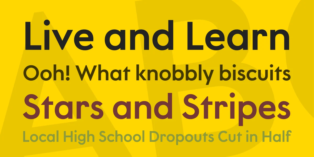LitSans Font preview 2