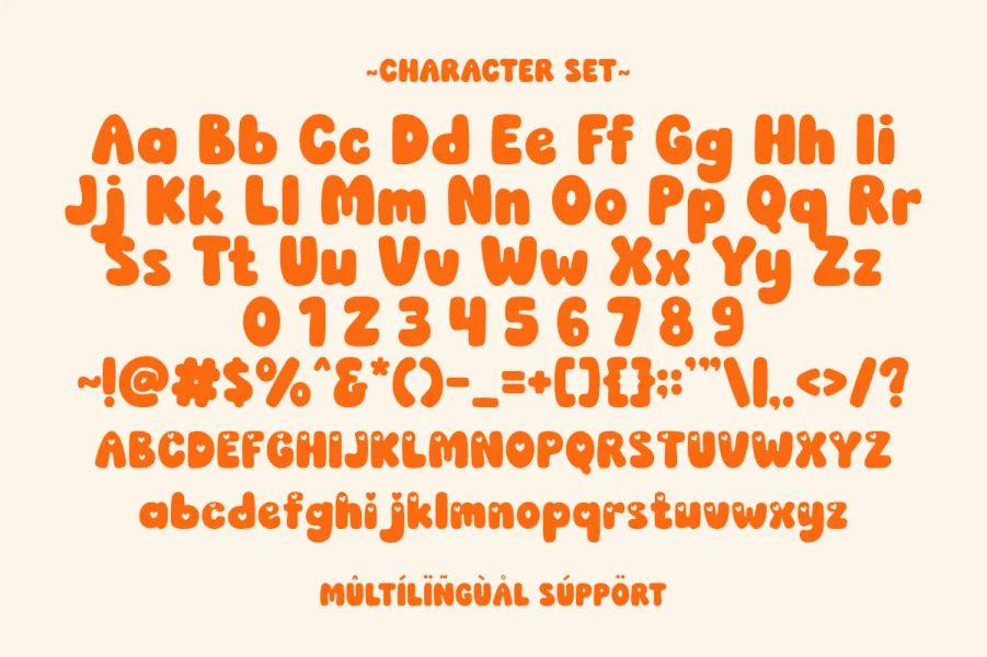 Little Bubble Font preview 2