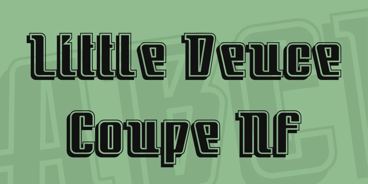 Little Deuce Coupe NF Font