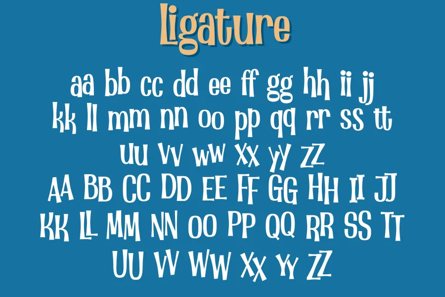 Little Monster Font preview 4