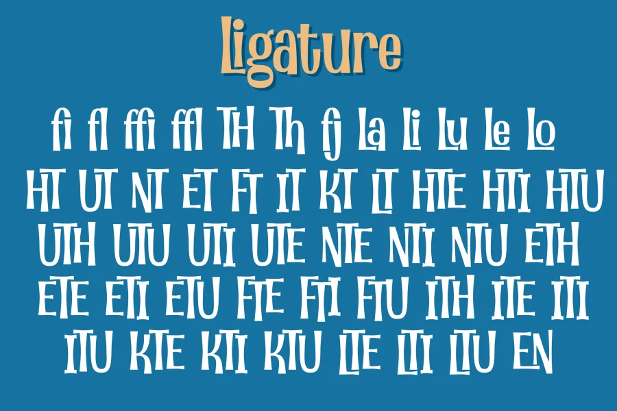 Little Monster Font preview 5