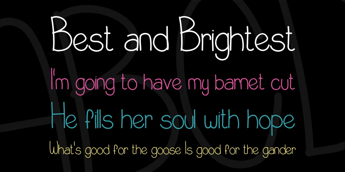 Little Miss Priss Font preview 3