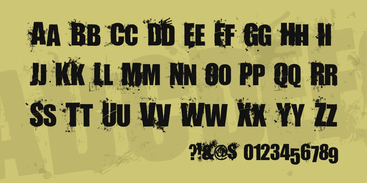 Living Hell Font preview 3