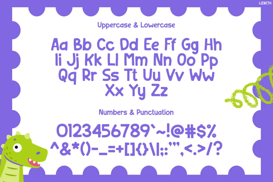 Lizbeth Font preview 2