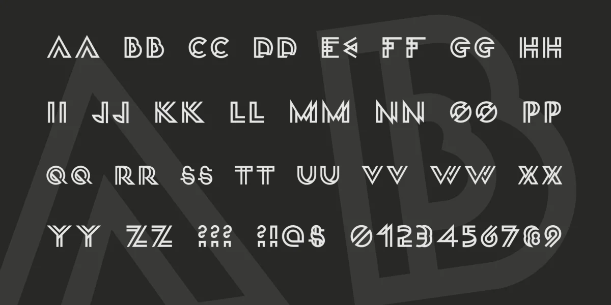 Lment-v02 Font preview 3