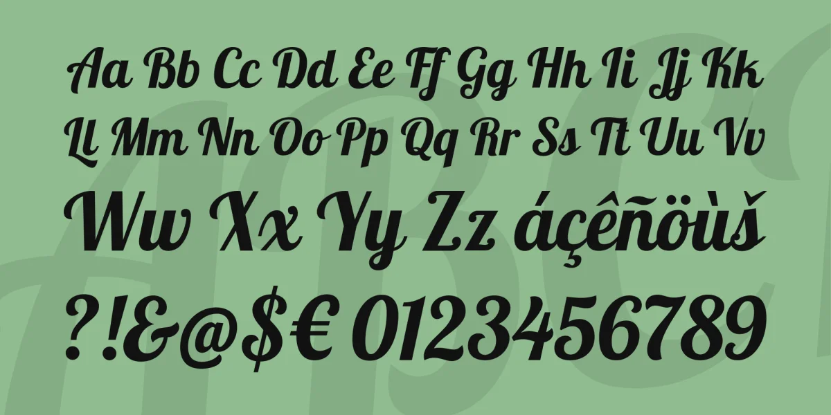 Lobster Font preview 4