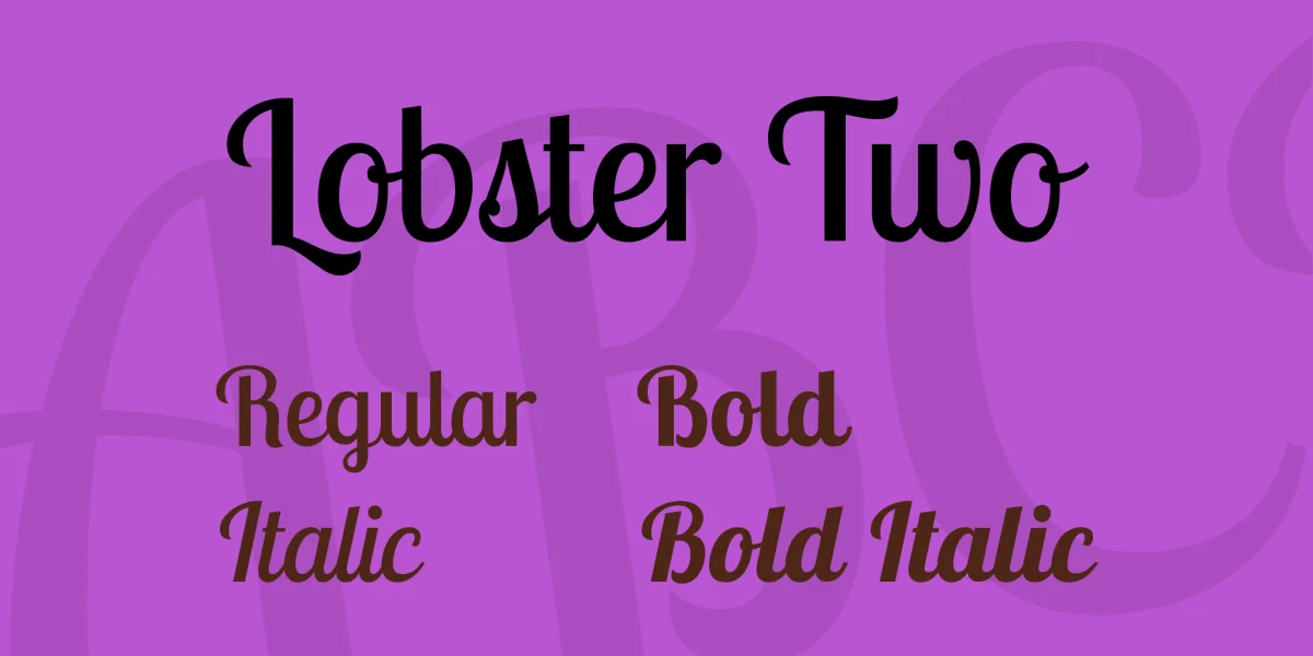 Lobster Two Font Family