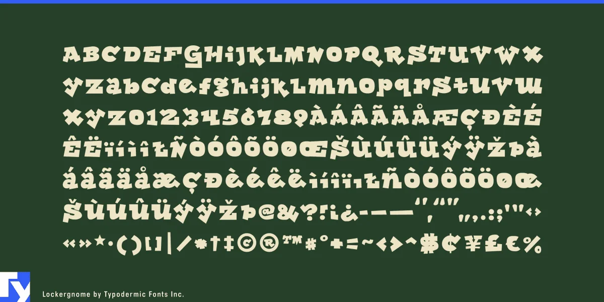 Lockergnome Font preview 5