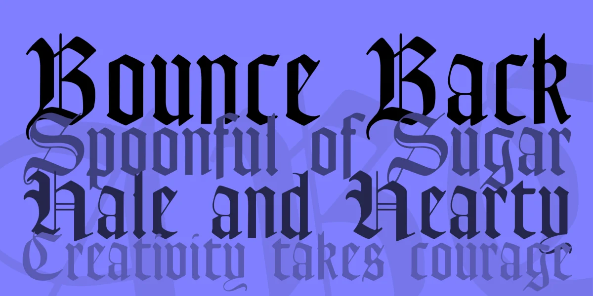 Lohengrin Font preview 2