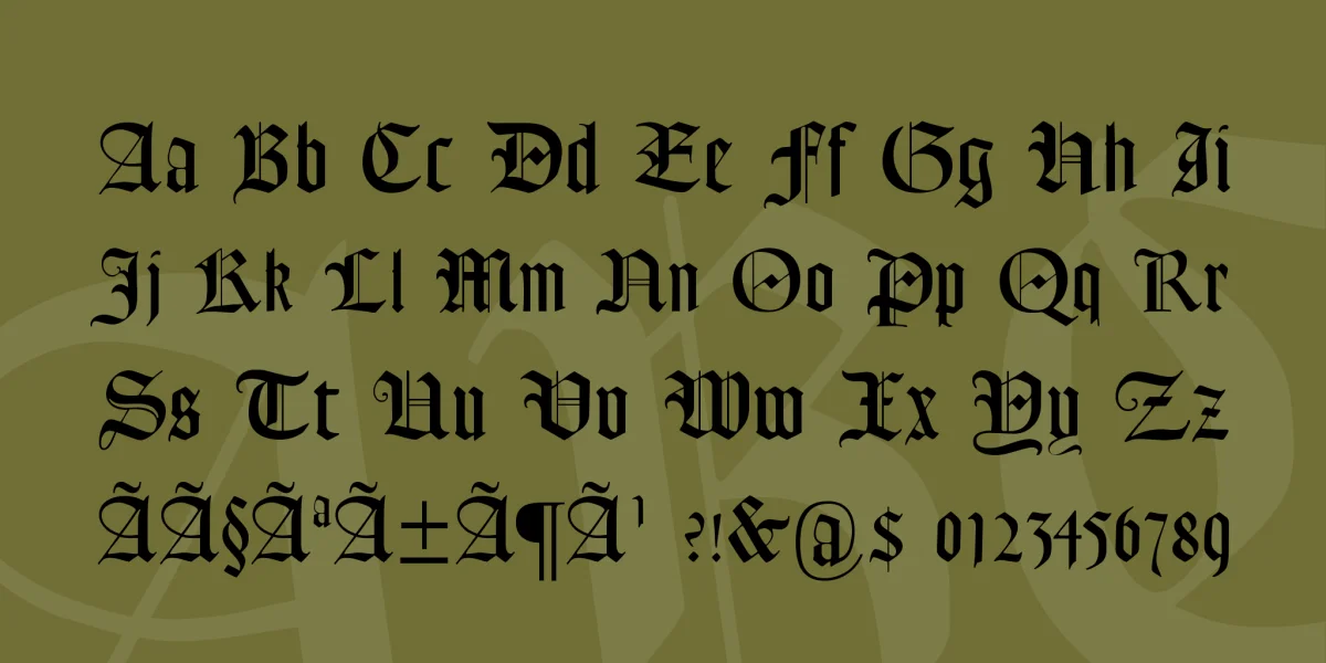 Lohengrin Font preview 3