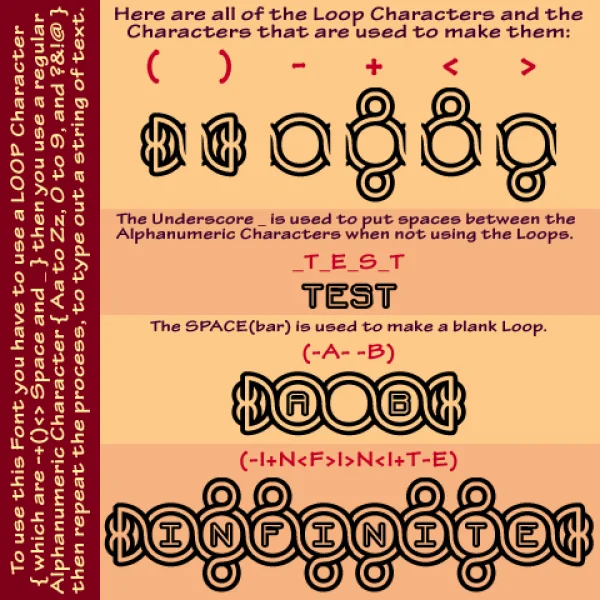 Loopy BRK Font preview 2