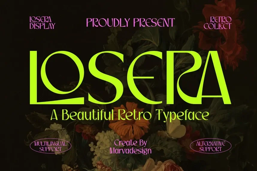 Losera Font preview 2