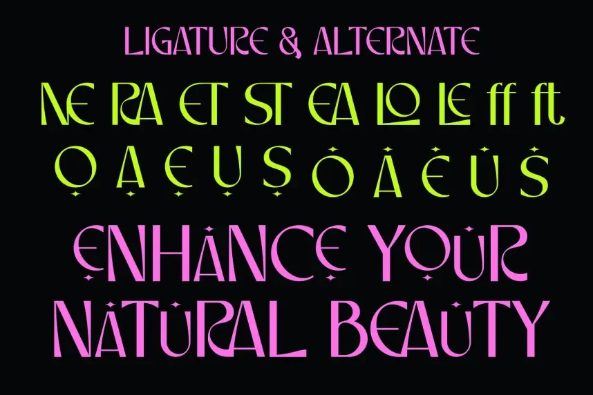 Losera Font preview 6
