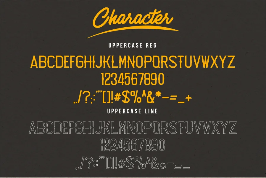 Lost Font Family preview 2