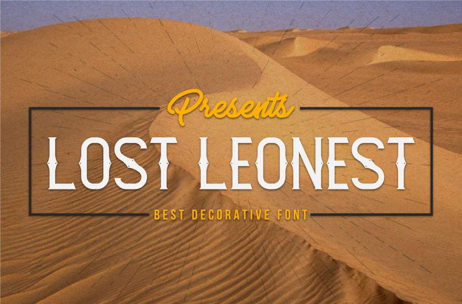 Lost Font Family preview 4