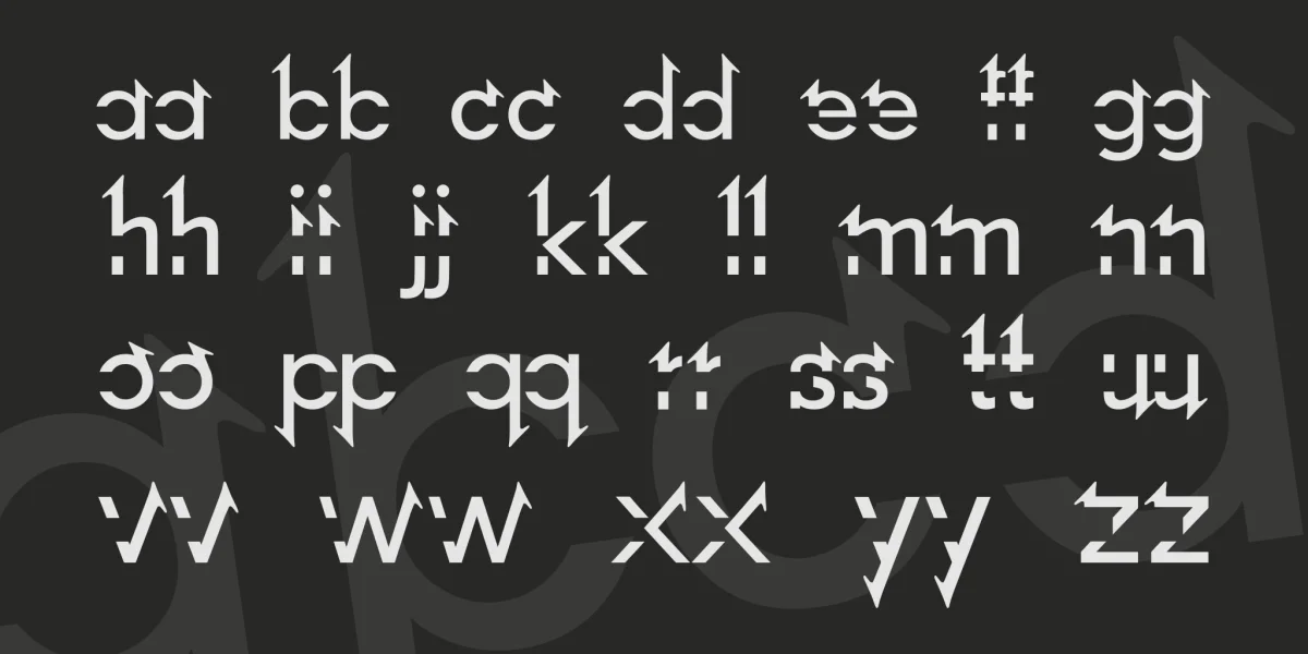 Lost Link Font preview 3