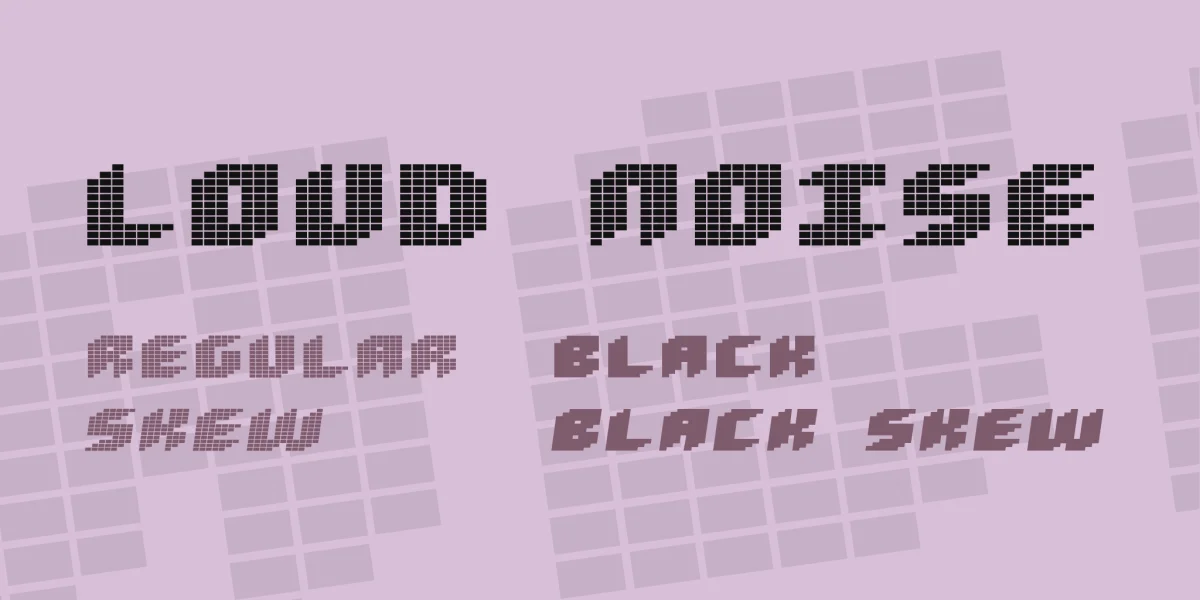 Loud noise Font Family