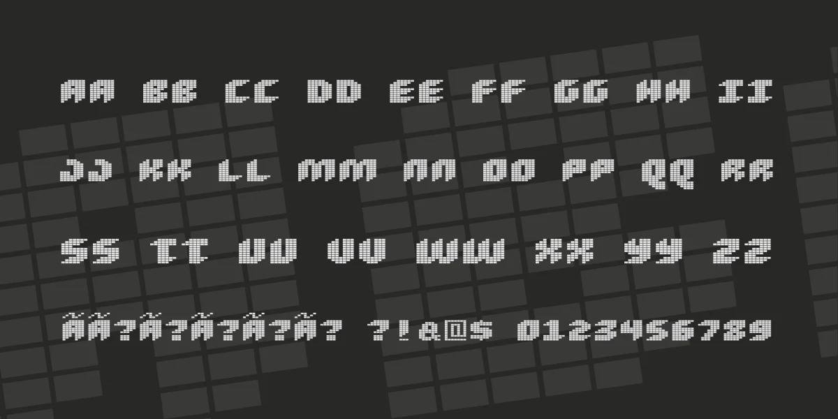 Loud noise Font Family preview 2