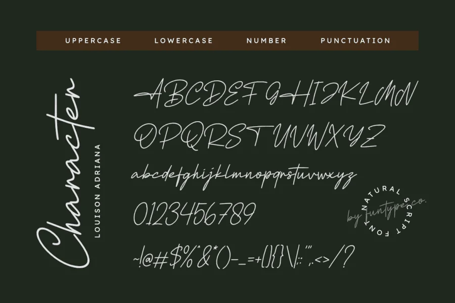 Louison Adriana Font preview 2