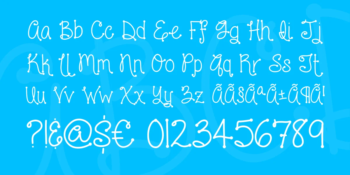Love and laughter Font preview 5