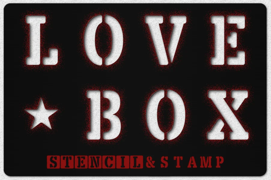 LOVE-BOX Font preview 2