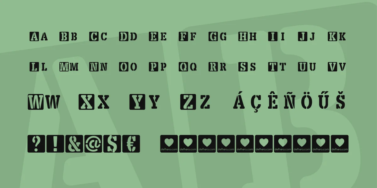 LOVE-BOX Font preview 4