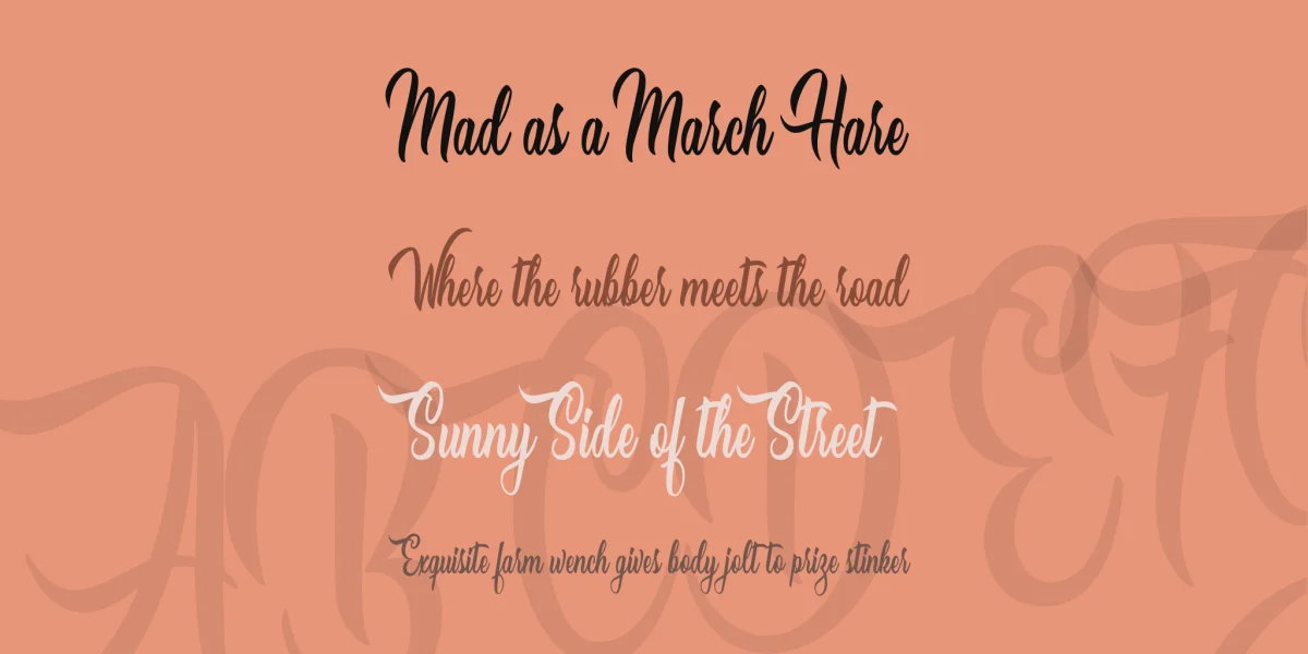 Love Empire Personal Use Font preview 2